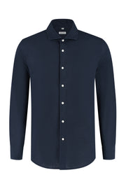 Lindo Dark Blue Linen Shirt
