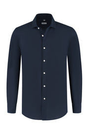 Lindo Dark Blue Linen Shirt