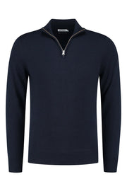 Quarter-zip Dark Blue Sweater