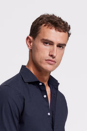 Lindo Dark Blue Linen Shirt