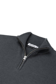Quarter-zip Petrol Sweater