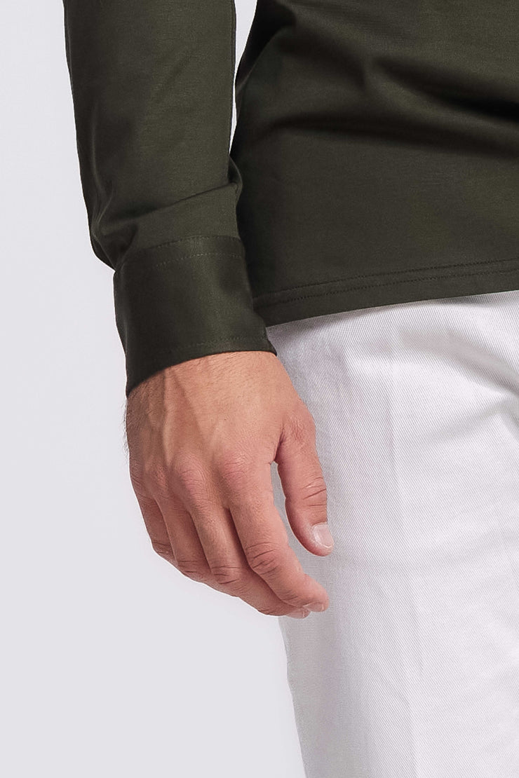 Polo Longsleeve Dark Green