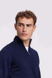 Quarter-zip Dark Blue Sweater