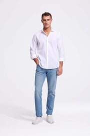 Lindo White Linen Shirt