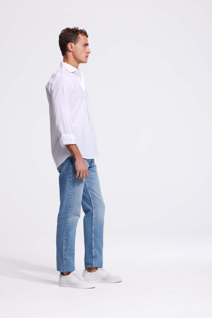 Lindo White Linen Shirt