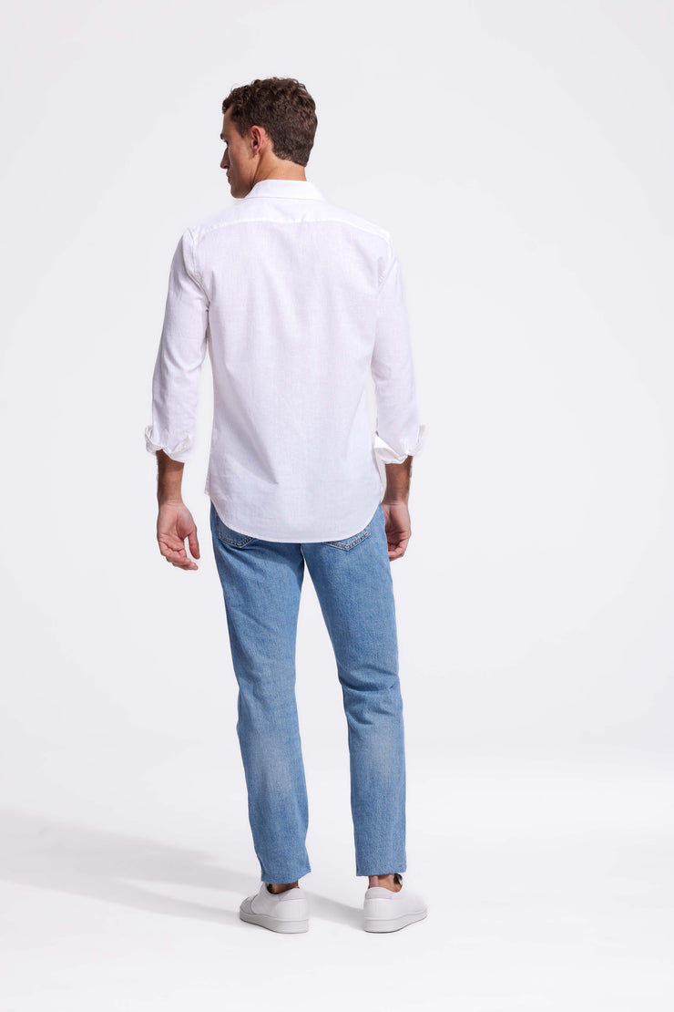 Lindo White Linen Shirt