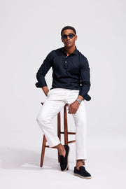 Polo Long Sleeve Dark Blue